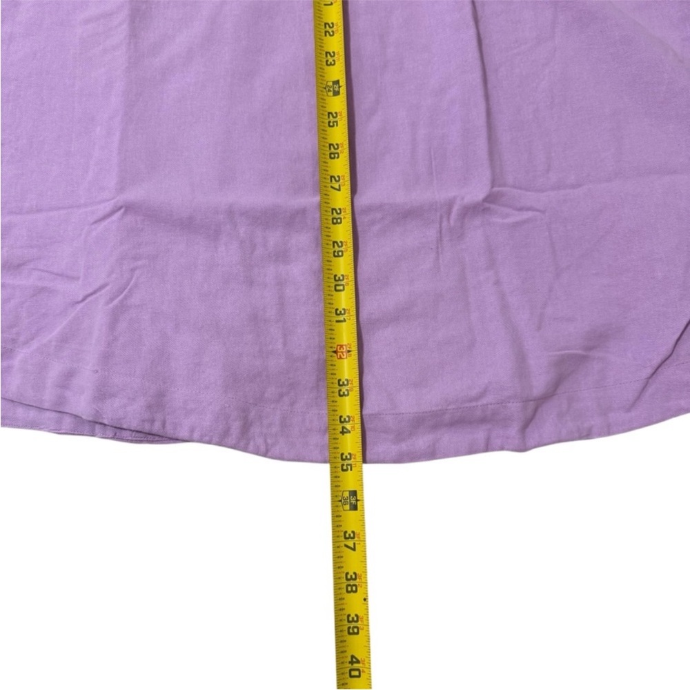 Free People Lotus Blouse & Maxi Skirt Purple Orchid Smocked Puff Sleeve 2 Piece - Picture 5 of 7